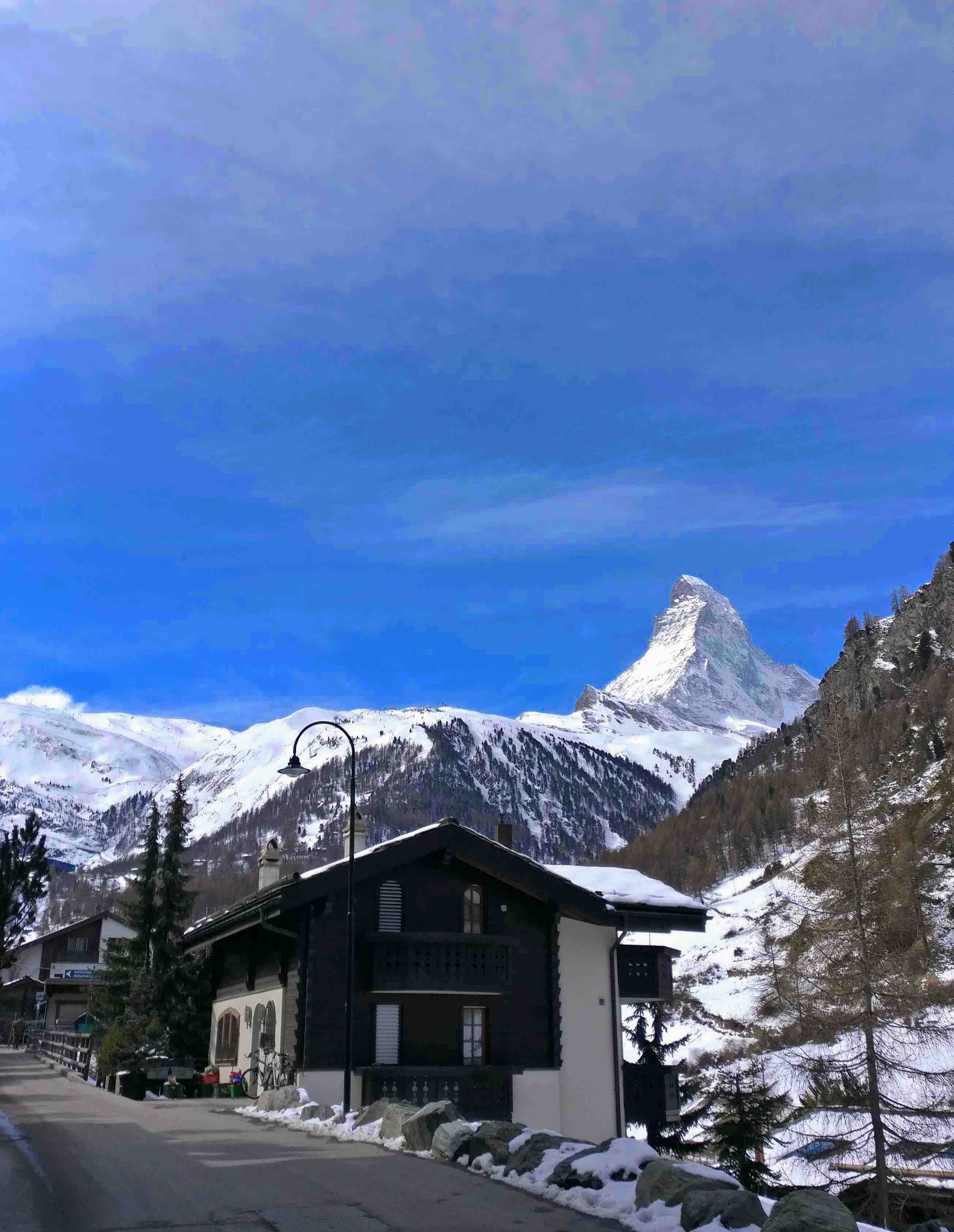 Mighty Matterhorn from Zen Zermatt in Switzerland