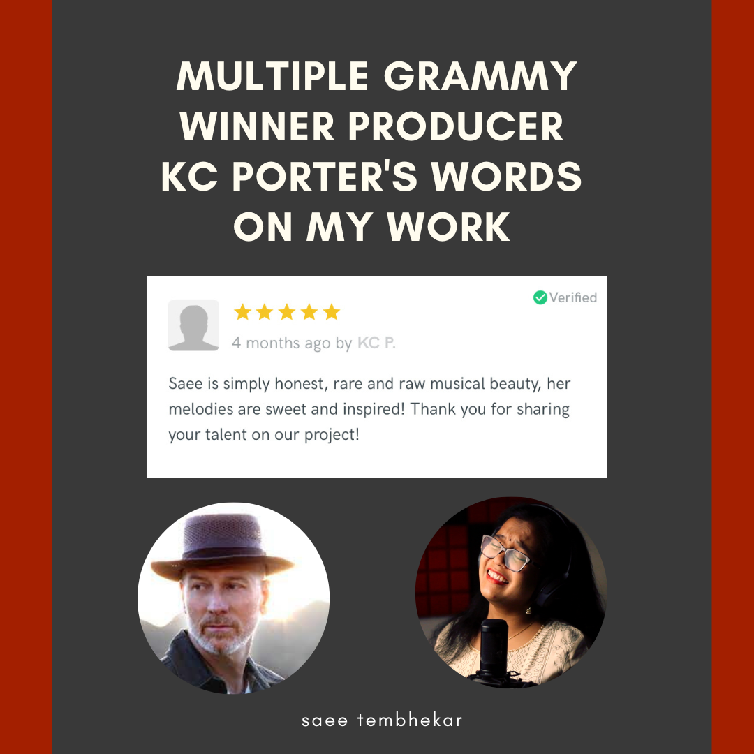 Working with a multi-grammy winning producer with an original song